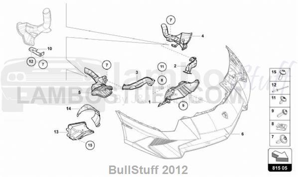 2021 Lamborghini AVENTADOR SVJ COUPE AUSTRALIA AIR DUCT CARDBOARD (815.05.00)